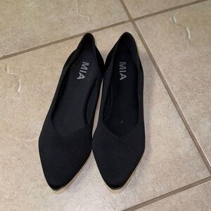 MIA Black Suede Flats Versatile Comfort